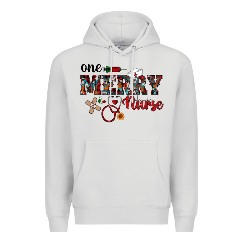 One Merry Nurse Western Premium Hoodie by RanaPortraitStore | Teevron