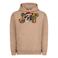 Pigment Burro Saint Bernard Christmas joy, Urban Hoodie - RanaPortraitStore