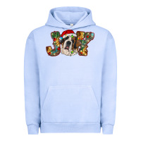Pigment Grape Ice Saint Bernard Christmas joy, Urban Hoodie - RanaPortraitStore