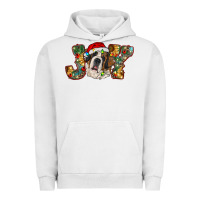 Pigment Lunar Rock Saint Bernard Christmas joy, Urban Hoodie - RanaPortraitStore