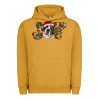 Pigment Peanut Butter Saint Bernard Christmas joy, Urban Hoodie - RanaPortraitStore