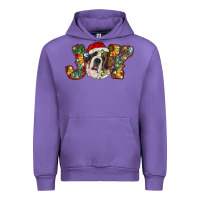 Tulip Saint Bernard Christmas joy, Urban Hoodie - RanaPortraitStore