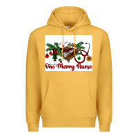 Mustard one merry nurse Premium Hoodie - RanaPortraitStore