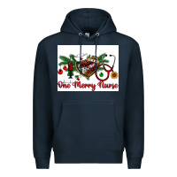 Navy one merry nurse Premium Hoodie - RanaPortraitStore