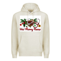 Oatmeal Heather one merry nurse Premium Hoodie - RanaPortraitStore
