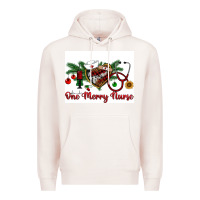 Pale Pink one merry nurse Premium Hoodie - RanaPortraitStore