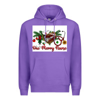Purple one merry nurse Premium Hoodie - RanaPortraitStore