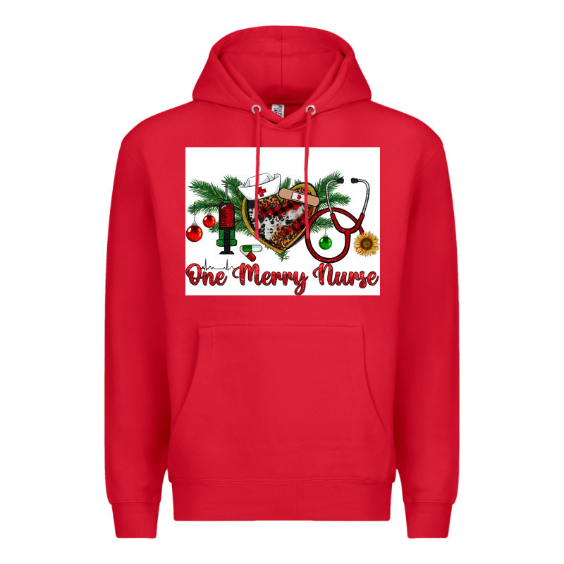 One Merry Nurse Premium Hoodie by RanaPortraitStore | Teevron