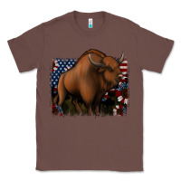 Chestnut American Bison Classic Tee - Jasminsmagicworld