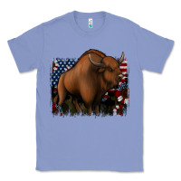Colony Blue American Bison Classic Tee - Jasminsmagicworld
