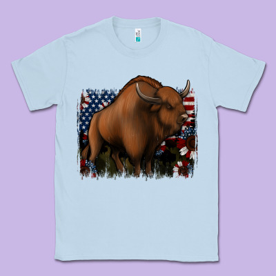 American Bison Classic Tee Designed By Jasminsmagicworld