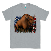 Heather Grey American Bison Classic Tee - Jasminsmagicworld