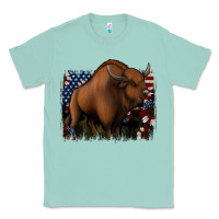Seafoam American Bison Classic Tee - Jasminsmagicworld
