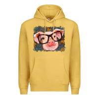 Antique Gold Fall Autumn Pig Premium Hoodie - RanaPortraitStore