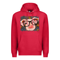 Cardinal Fall Autumn Pig Premium Hoodie - RanaPortraitStore