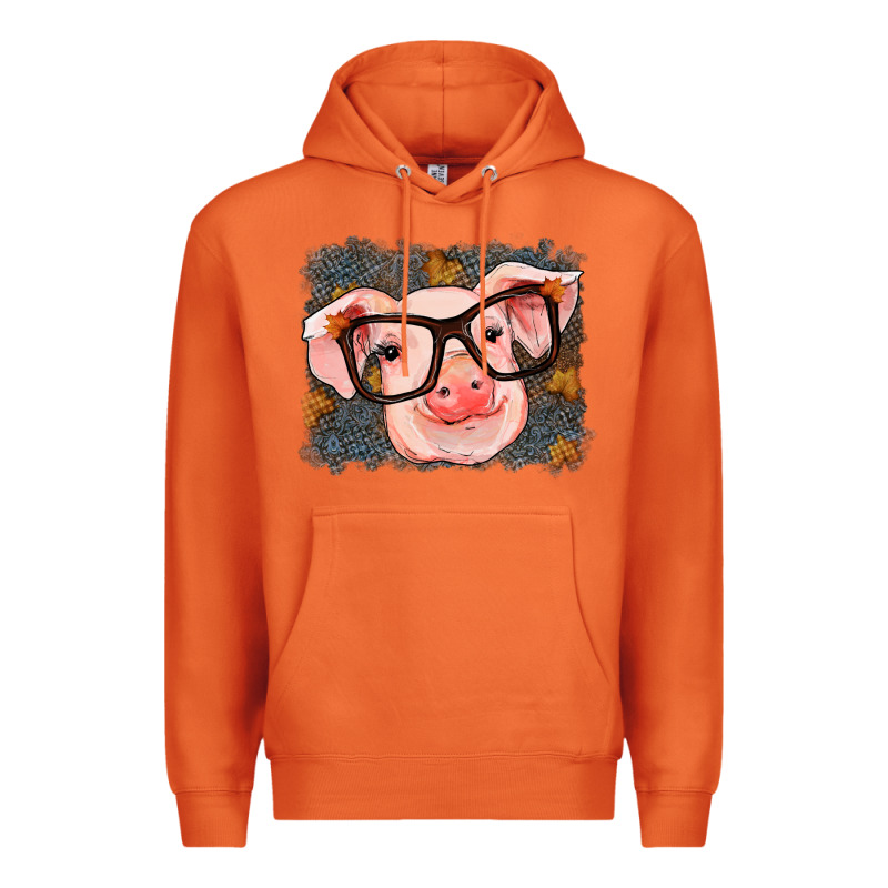 Fall Autumn Pig Premium Hoodie by RanaPortraitStore | Teevron