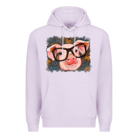 Lilac Fall Autumn Pig Premium Hoodie - RanaPortraitStore