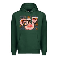 Sports Green Fall Autumn Pig Premium Hoodie - RanaPortraitStore