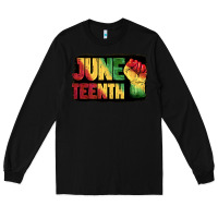 Black juneteenth Long Sleeve Tee - BarkalooDesign