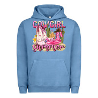 Pigment Pebble Blue cowgirl summer Urban Hoodie - texasbilliewilder