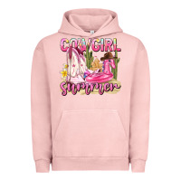 Pigment Salmon cowgirl summer Urban Hoodie - texasbilliewilder