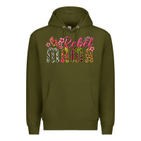 Army Green rebel mama Premium Hoodie - texasbilliewilder