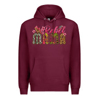 Burgundy rebel mama Premium Hoodie - texasbilliewilder