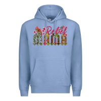 Colony Blue rebel mama Premium Hoodie - texasbilliewilder