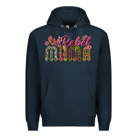 Navy rebel mama Premium Hoodie - texasbilliewilder