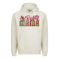 Oatmeal Heather rebel mama Premium Hoodie - texasbilliewilder