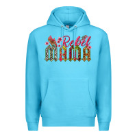 Ocean Blue rebel mama Premium Hoodie - texasbilliewilder