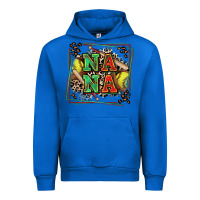 Cobalt softball nana with leopard Urban Hoodie - Zillion Design Studio