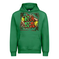 Emerald softball nana with leopard Urban Hoodie - Zillion Design Studio