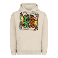 Pigment French Oak softball nana with leopard Urban Hoodie - Zillion Design Studio