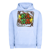 Pigment Grape Ice softball nana with leopard Urban Hoodie - Zillion Design Studio