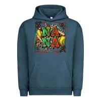 Pigment Midnight Navy softball nana with leopard Urban Hoodie - Zillion Design Studio