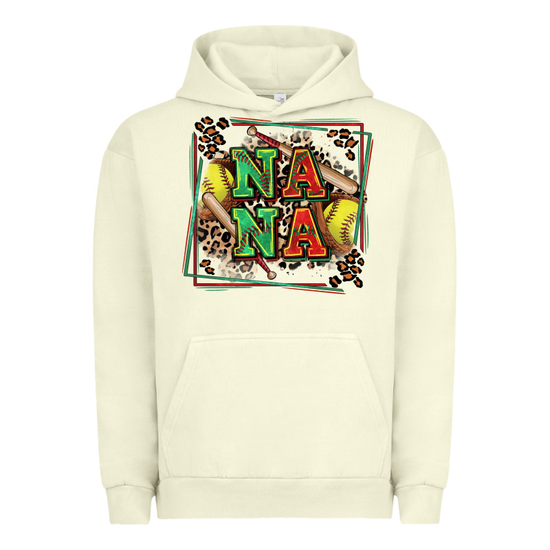 Softball Nana With Leopard Urban Hoodie by Zillion Design Studio | Teevron