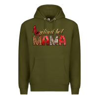 Army Green retired hot mama Premium Hoodie - texasbilliewilder