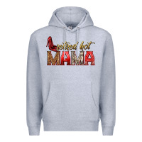 Heather Grey retired hot mama Premium Hoodie - texasbilliewilder