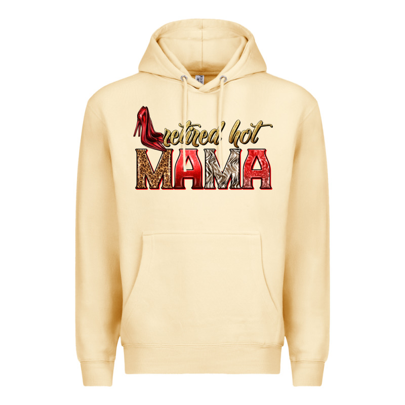 Retired Hot Mama Premium Hoodie by texasbilliewilder | Teevron