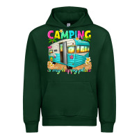 Forest Green camping is my happy place Urban Hoodie - texasbilliewilder