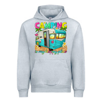 Heather Grey camping is my happy place Urban Hoodie - texasbilliewilder