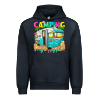 Navy camping is my happy place Urban Hoodie - texasbilliewilder