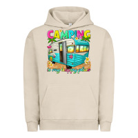 Pigment French Oak camping is my happy place Urban Hoodie - texasbilliewilder