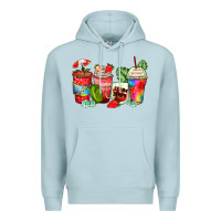 Blue Mist strawberry coffee cups Premium Hoodie - Zillion Design Studio