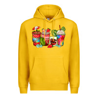 Lemon strawberry coffee cups Premium Hoodie - Zillion Design Studio