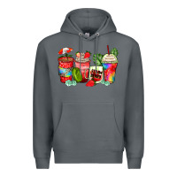Rock strawberry coffee cups Premium Hoodie - Zillion Design Studio