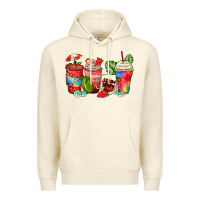 Sandshell strawberry coffee cups Premium Hoodie - Zillion Design Studio