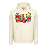 Tofu strawberry coffee cups Premium Hoodie - Zillion Design Studio