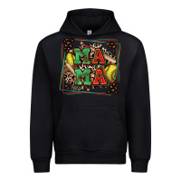 Black softball mama with leopard Urban Hoodie - Zillion Design Studio